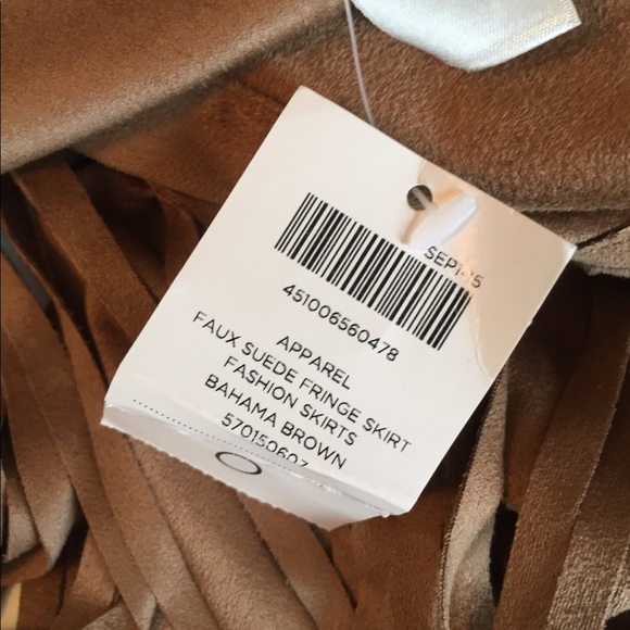 Chico’s Faux Suede Fringe Skirt - Picture 5 of 7